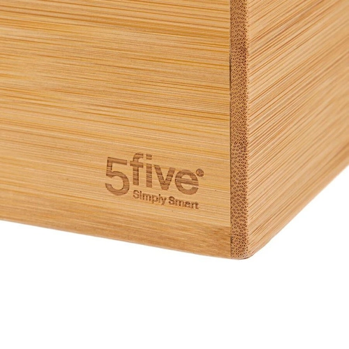 Zestaw 3 skrzynek bambusowych z uchwytami