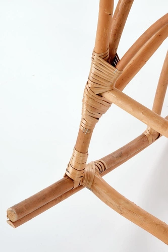 Fotel bujany Kalma wiklinowy boho do salonu i na taras naturalny retro wygodny