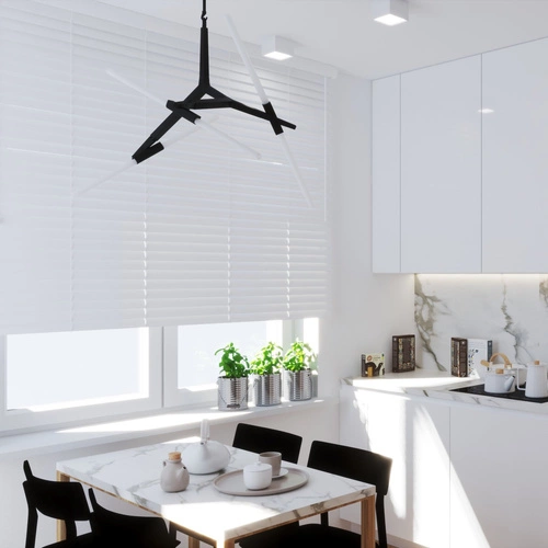 Lampa wisząca STICKS-10 złota nowoczesna regulowana do salonu i jadalni 120 cm