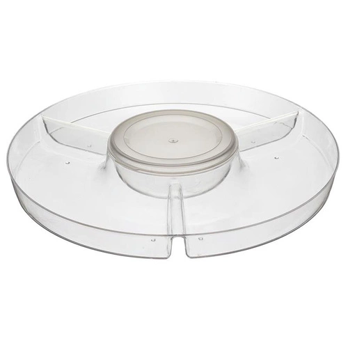 Lunchbox na sałatkę Bain de Soleil Intesi żółty z przegródkami i łyżkami do pracy lub na piknik