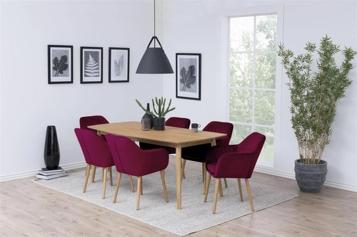 Stół do jadalni Nagano Actona skandynawski drewniany prostokątny 150x80 cm bielony