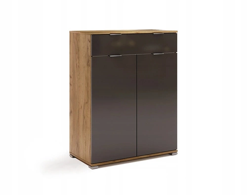 Komoda z szufladami Lana 80 cm nowoczesna dąb craft szary do salonu Intesi