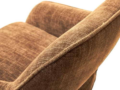 Hoker Cowley pomarańczowy tapicerowany obrotowy do kuchni regulowany