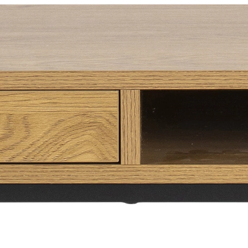 Biurko Seaford Actona loftowe z szufladą i półką 110 cm małe biurko do pracy industrialne