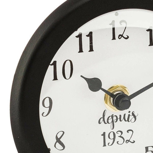 Zegar stojący retro Bike Atmosphera czarny metalowy cichy do salonu lub biura