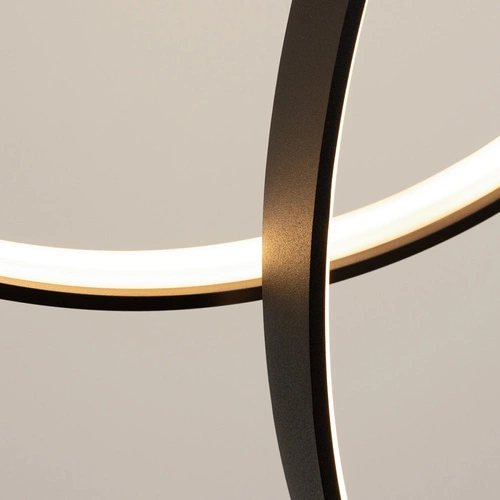 Lampa sufitowa LED RIO 5 czarna nowoczesna do salonu i jadalni Thoro 3000K