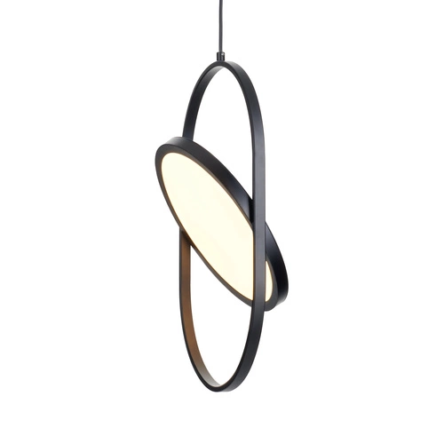 Lampa wisząca LED ELIPSE M czarna 45 cm nowoczesna do salonu i nad stół Step into Design