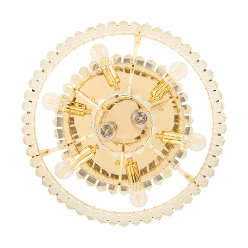 Plafon sufitowy SPLENDORE okrągły złoty glamour 50 cm do salonu i sypialni