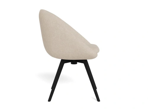 Krzesło Tenna beżowe tapicerowane obrotowe do jadalni i salonu