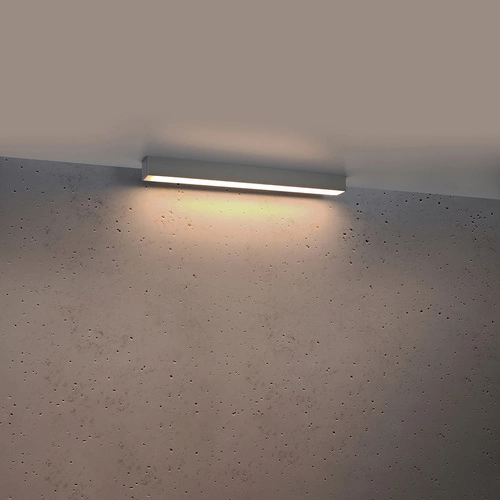 Plafon sufitowy LED Pinne 67 szary nowoczesny metalowy do kuchni, salonu i sypialni