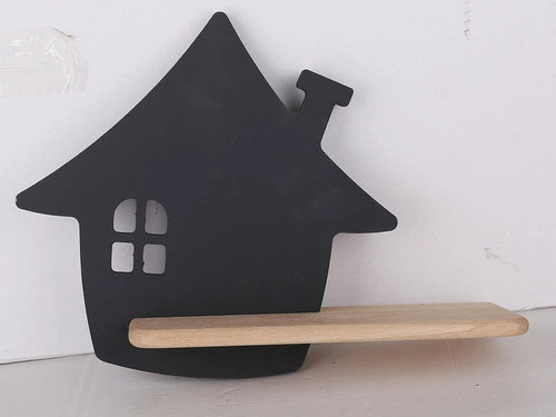 Kinkiet ścienny LED House czarny drewniany klasyczny do pokoju dziecięcego 4W 4000K CANDELLUX