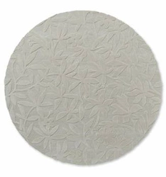 Dywan okrągły wełniany Cleavers 150 cm beżowy ręcznie tkany do salonu i sypialni