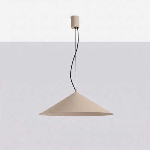 Lampa wisząca FINT LED taupe do salonu nowoczesna regulowana