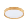 Plafon Cadix biały+drewniany 24W  LED 38,5 cm klosz biały