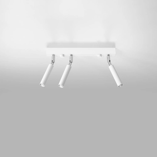 Plafon sufitowy EYETECH 3 biały nowoczesny metalowy do kuchni i salonu Sollux Lighting