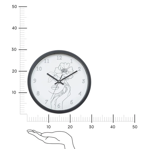 Zegar ścienny Timo 30cm czarny