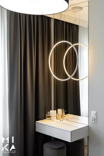 Lampa wisząca LED Ledowe Okręgi 40 cm biała nowoczesna do salonu z regulacją wysokości