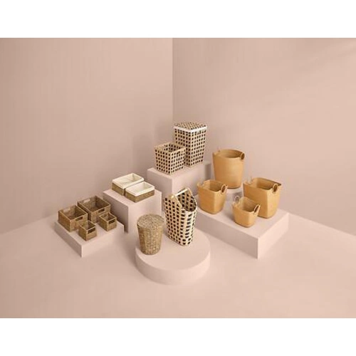 Stojak na papier toaletowy boho Terre Inconnue 5five simply smart z organizerem do łazienki drewniany