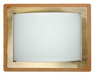 Plafon Mera  (28x36) E27 2x60W drewno/ metal