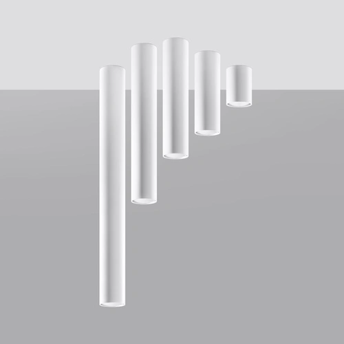 Plafon sufitowy biały nowoczesny Lagos 40 metalowy do salonu kuchni i sypialni Sollux