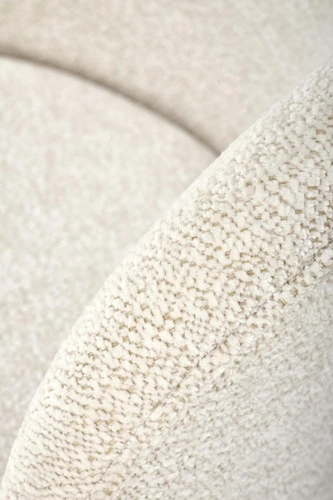 Hoker Paloma kremowy z oparciem glamour na złotych nogach do kuchni i jadalni 75 cm Intesi