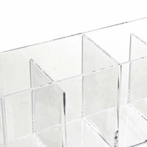 Organizer na kosmetyki do łazienki Selena transparentny z 4 przegródkami 22,3 cm 5five