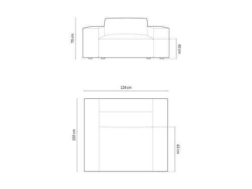 Fotel wypoczynkowy Jodie Beige Boucle do salonu nowoczesny beżowy boucle z podłokietnikami