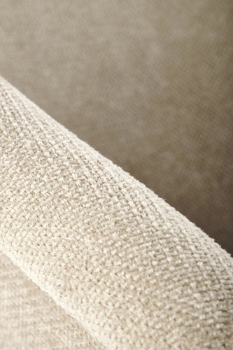 Krzesło tapicerowane Mathilde beżowe z podłokietnikami do jadalni nowoczesne Intesi