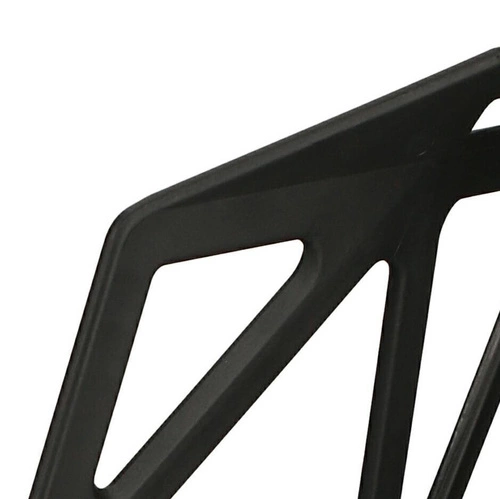 Krzesło do salonu Gap PP inspirowane One Chair Simplet czarne ażurowe sztaplowane nowoczesne