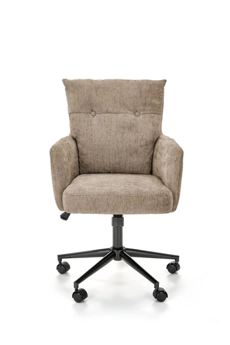 Fotel biurowy ergonomiczny Resof beżowy obrotowy z regulacją wysokości do pracy Intesi