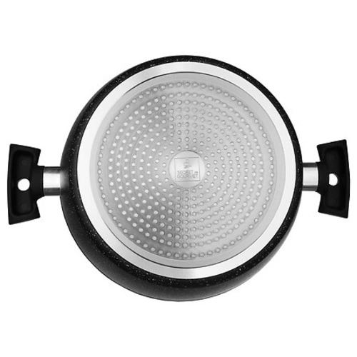 Garnek aluminiowy kuty 28 cm czarny