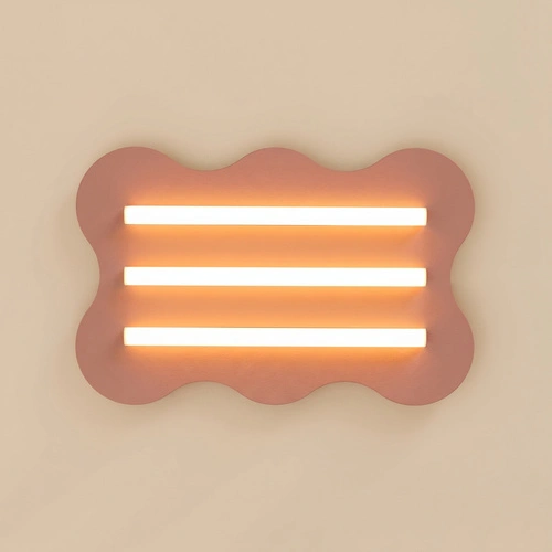 Plafon sufitowy Klover nowoczesny metalowy do salonu brązowy LED