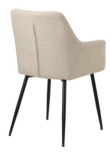 Krzesło Lizzy z podłokietnikami beżowe    OUTLET