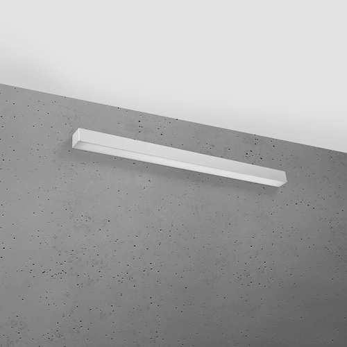 Nowoczesny kinkiet ścienny LED Pinne szary 90 cm do salonu i sypialni aluminium Thoro