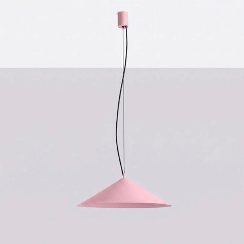 Lampa wisząca LED FINT różowa do salonu regulowana nowoczesna