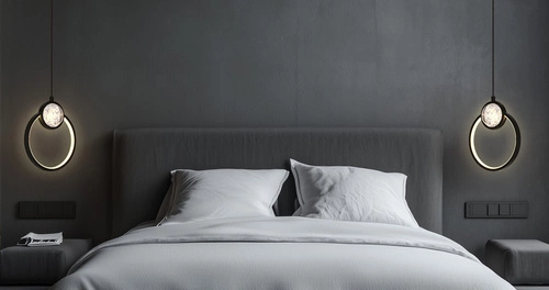 Lampa wisząca LED LACRIMA czarna 20cm nowoczesna do salonu, kuchni, nad stół