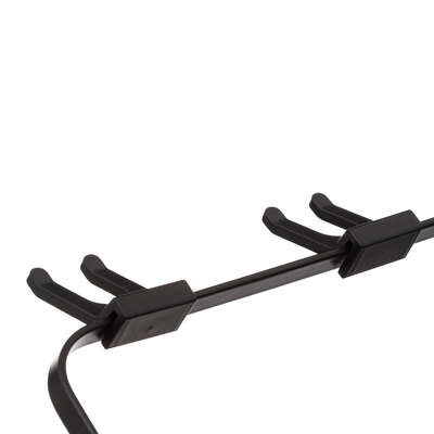 Ociekacz do naczyń Erica składany dwupoziomowy czarny metalowy z tacą na blat Atmosphera