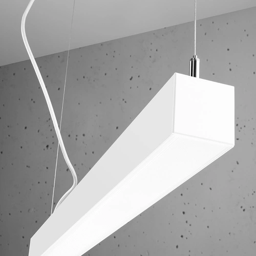 Lampa wisząca LED PINNE 200 biała minimalistyczna do salonu lub nad stół 200 cm