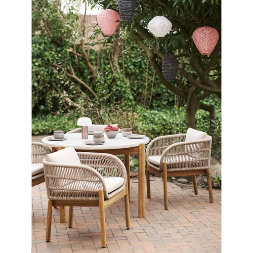 Lampion ogrodowy solarny Harwood boho biały IP44 House Nordic do ogrodu i na taras