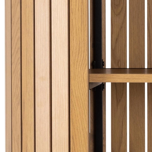 Regał na książki Colima dąb dziki skandynawski z półkami do salonu 100 cm Actona