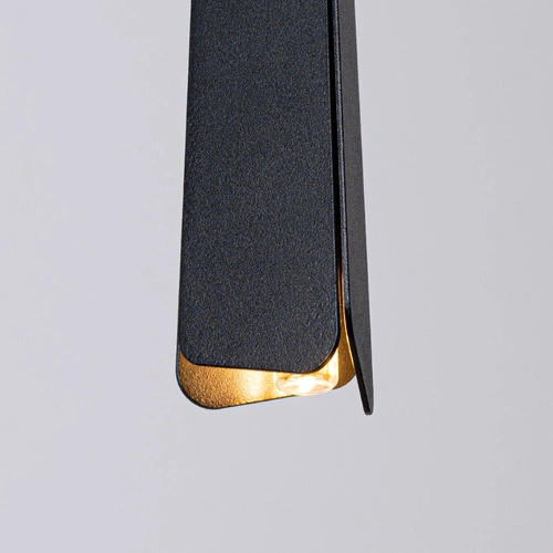 Lampa wisząca PRYSM 3P czarna nowoczesna stalowa 3-punktowa do salonu i nad wyspę