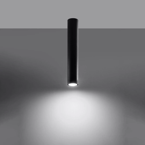 Plafon sufitowy Lagos 40 czarny nowoczesny metalowy do salonu, kuchni lub sypialni