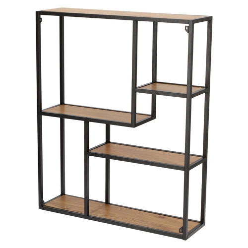 Regał wiszący Oxford VIII metalowy na książki i dekoracje do salonu w stylu industrialnym 75 cm