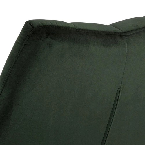 Fotel obrotowy Paris do salonu i biura zielony ciemny nowoczesny tapicerowany Actona