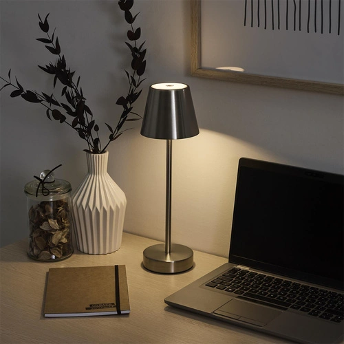 Lampka Casablanca 36cm LED na dotyk       srebrna