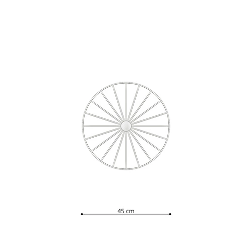 Kinkiet ścienny SIRKEL 45 czarny nowoczesny loftowy metalowy do salonu i sypialni Thoro