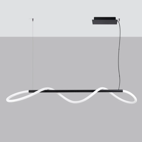 Lampa wisząca GALAKSE 148 czarna LED regulowana do salonu nowoczesna nad stół