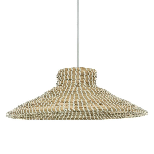 Lampa wisząca Edwin 38cm rattanowa skandynawska do salonu i nad stół Atmosphera