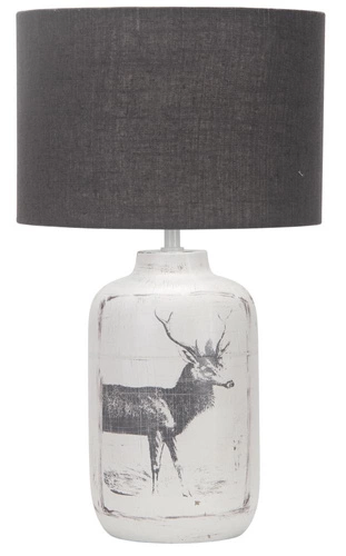 Lampa stołowa Walia 2 42cm 1x60W E27  srebrna