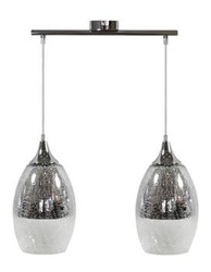 Lampa wisząca Celia 2x60W E27 srebrny